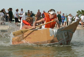 Raft building day and dinghy sailing for  team building, company fun day  or hen parties