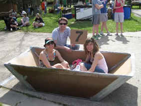 Raft building day and dinghy sailing for  team building, company fun day  or hen parties