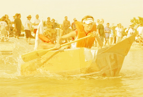 Raft building day and dinghy sailing for  team building, company fun day  or hen parties